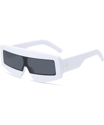 Large Frame Riding Party Street Shooting Decorative Sunglasses for Men and Women (Color : E, Size : Medium) Medium A $14.19 D...