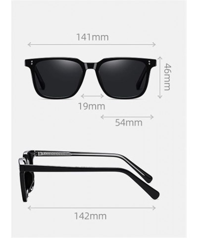 Retro Polarized Men and Women Outdoor Vacation Driving Fashion Decorative Sunglasses (Color : D, Size : 1) 1A $24.57 Designer