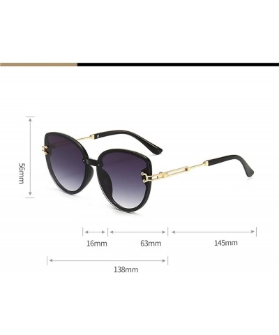 Woman Large Frame Cat Eye Outdoor Sunglasses (Color : A, Size : 1) 1A $14.97 Designer