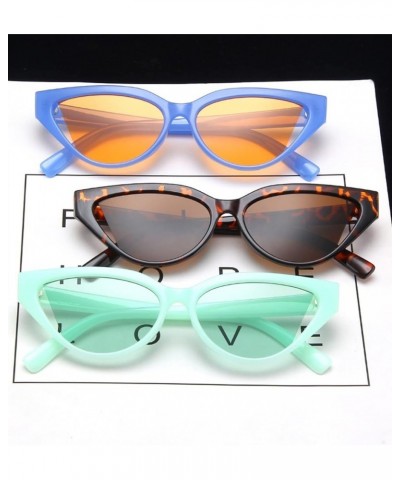 Cat Eye Retro Triangle Sunglasses Fashionable Men and Women Decorative Sunglasses (Color : A, Size : 1) 1 C $20.08 Designer