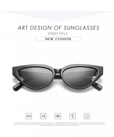 Cat Eye Retro Triangle Sunglasses Fashionable Men and Women Decorative Sunglasses (Color : A, Size : 1) 1 C $20.08 Designer