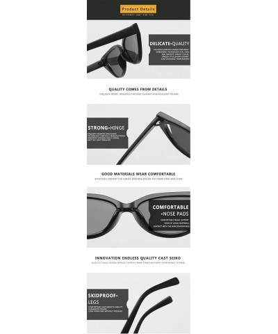 Cat Eye Retro Triangle Sunglasses Fashionable Men and Women Decorative Sunglasses (Color : A, Size : 1) 1 C $20.08 Designer