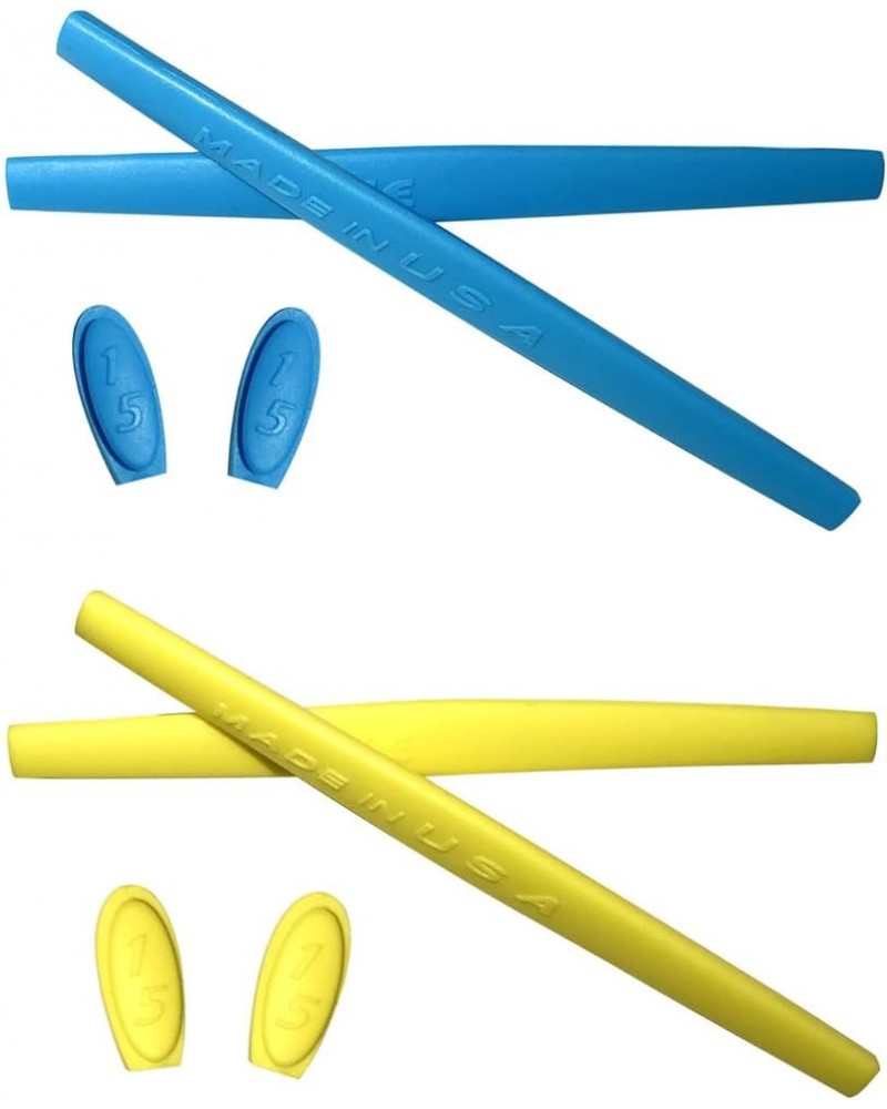 Replacement Silicone Leg Set For Oakley Romeo 1 Ear socks Rubber Kit Blue/Yellow Blue/Yellow $12.00 Butterfly