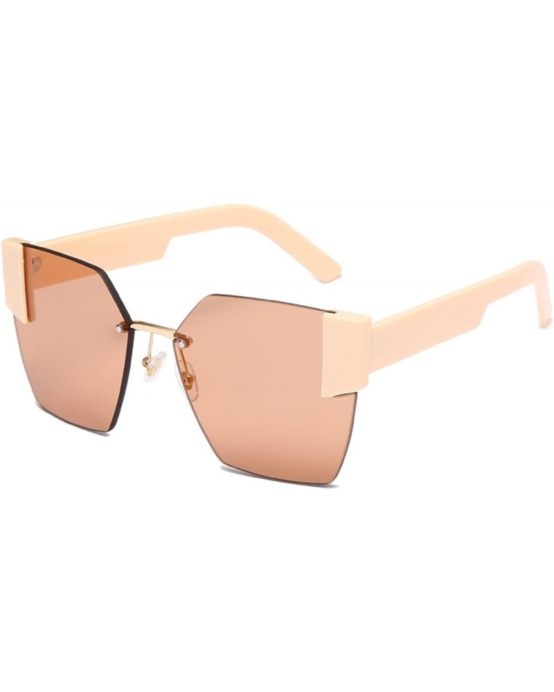 Retro Fashion Sunglasses for Men and Women Outdoor Vacation Sunshade Beach Sunglasses (Color : B, Size : Medium) Medium D $17...