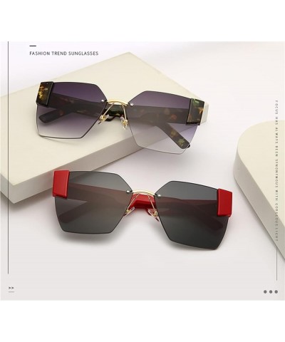 Retro Fashion Sunglasses for Men and Women Outdoor Vacation Sunshade Beach Sunglasses (Color : B, Size : Medium) Medium D $17...