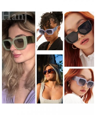 Retro Oversized Square Sunglasses for Women Men Vintage Big Frame Glasses Thick Fashion Shades Tortoise $10.91 Oversized