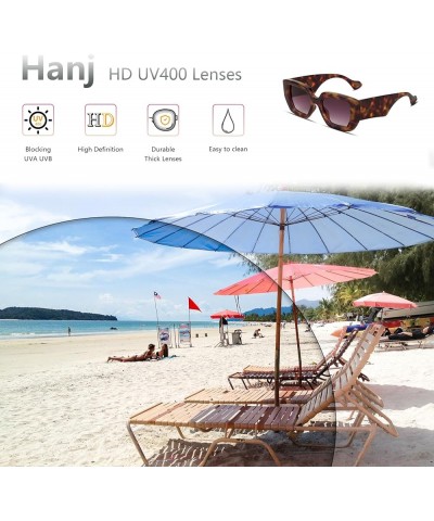 Retro Oversized Square Sunglasses for Women Men Vintage Big Frame Glasses Thick Fashion Shades Tortoise $10.91 Oversized