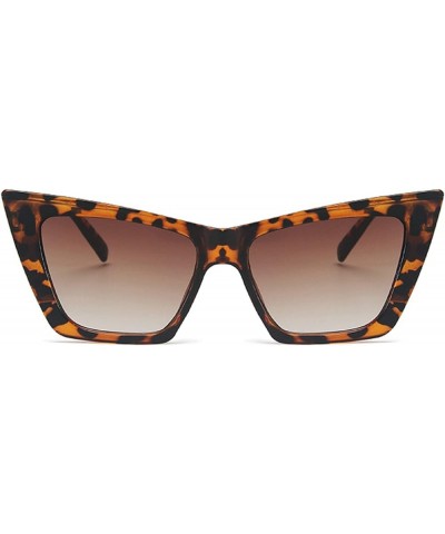 Fashion Cat Eye Sunglasses For Women Vintage Oversized Green Leopard Graident Elegant Sun Glasses Female Eyewear Leopard $10....