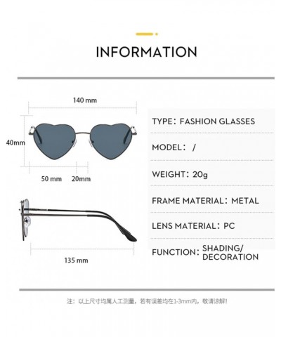 Cute Love Sunglasses for Men and Women (Color : A, Size : 1) 1 D $15.04 Designer