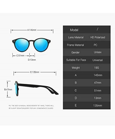 Sunglasses Men Polarized Sunglasses for Womens Trendy Retro Mirror Lens for Driving Fishing UV400 PC Frame W1807 04 $8.84 Rec...