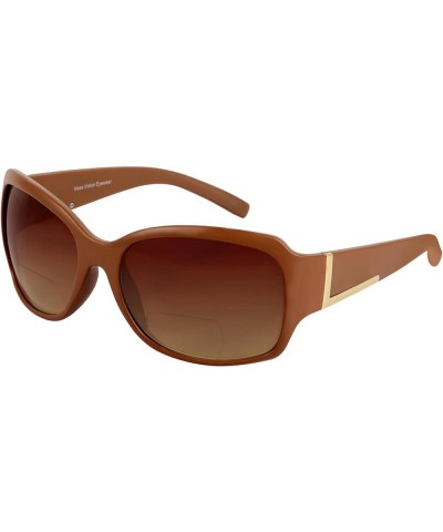 2 Pair of 'The Fashionista' Women's Designer Bifocal Sunglasses - Outdoor Reading Glasses Black/Brown $11.25 Designer