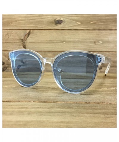 RAKOSTA c7296 Premium Oversized Womens Mens Funky Fashion Candy Flat Tint Sunglasses Clear/Blue Premium $13.56 Oval