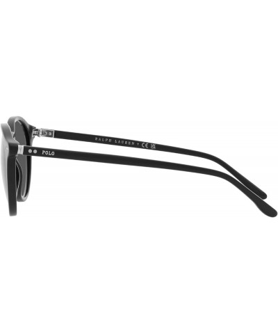 Men's Ph4193 Round Sunglasses Shiny Black/Grey $62.35 Round