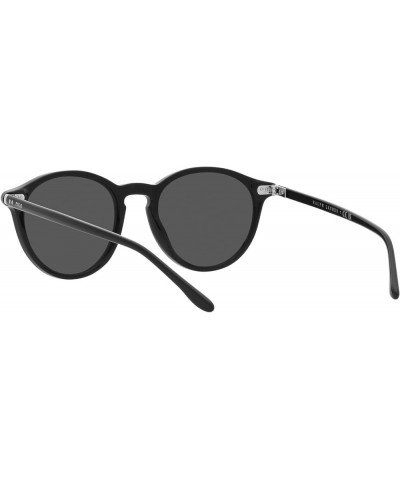 Men's Ph4193 Round Sunglasses Shiny Black/Grey $62.35 Round