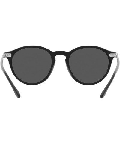 Men's Ph4193 Round Sunglasses Shiny Black/Grey $62.35 Round