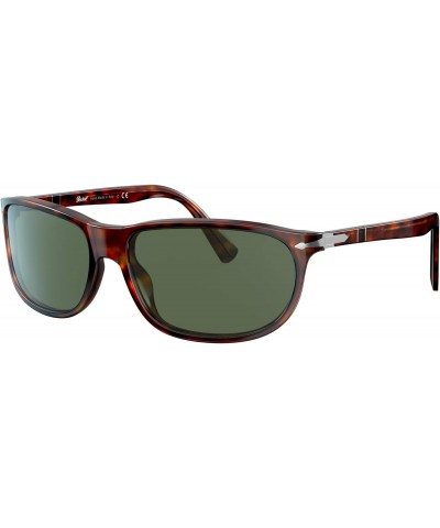 PO3222S Square Sunglasses, Havana/Green, 62 mm $80.12 Square