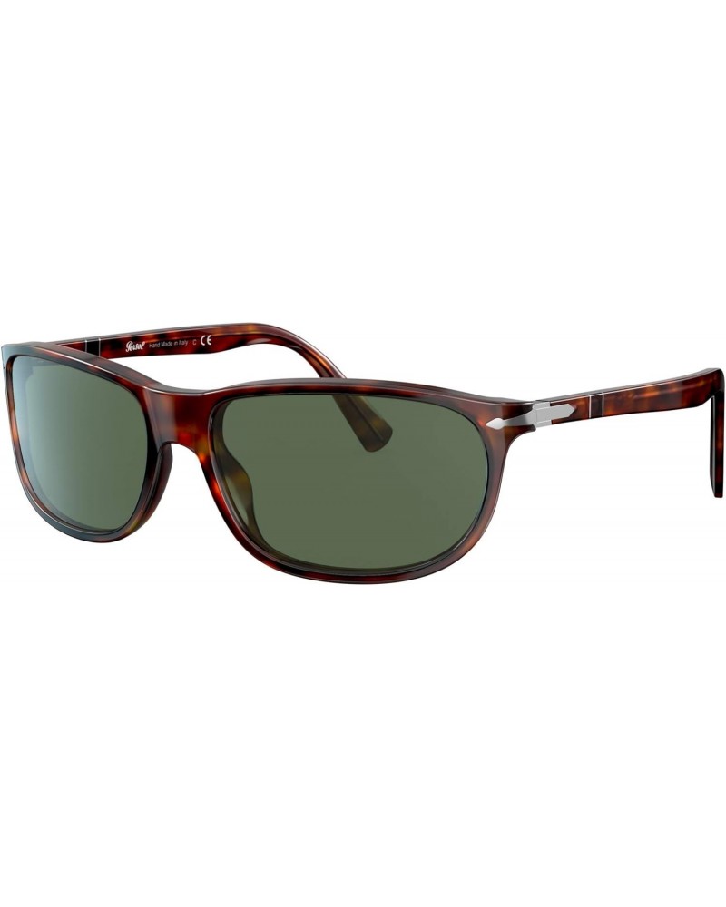 PO3222S Square Sunglasses, Havana/Green, 62 mm $80.12 Square