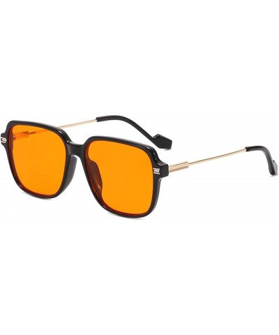 Fashion Large-Frame Square Outdoor Vacation Decorative Sunglasses (Color : A, Size : 1) 1 B $13.34 Designer