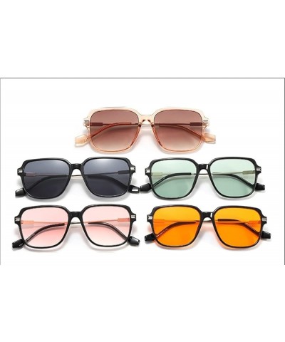 Fashion Large-Frame Square Outdoor Vacation Decorative Sunglasses (Color : A, Size : 1) 1 B $13.34 Designer