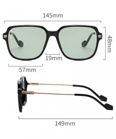 Fashion Large-Frame Square Outdoor Vacation Decorative Sunglasses (Color : A, Size : 1) 1 B $13.34 Designer