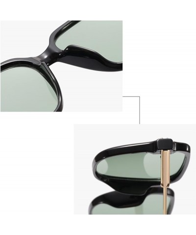 Fashion Large-Frame Square Outdoor Vacation Decorative Sunglasses (Color : A, Size : 1) 1 B $13.34 Designer