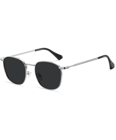 Metal polarised Men's and Women's Square Outdoor Holiday Sunglasses (Color : D, Size : 1) 1 E $20.20 Designer