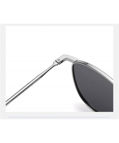 Metal polarised Men's and Women's Square Outdoor Holiday Sunglasses (Color : D, Size : 1) 1 E $20.20 Designer