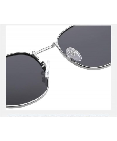 Metal polarised Men's and Women's Square Outdoor Holiday Sunglasses (Color : D, Size : 1) 1 E $20.20 Designer