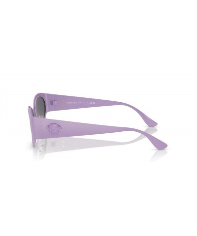 Woman Sunglasses Black Frame, Dark Grey Lenses, 56MM Violet $65.55 Oval