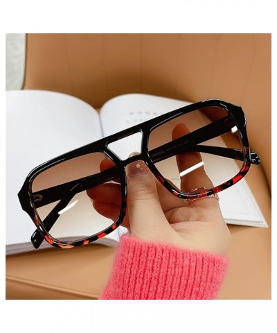 Fashion Men and Women Retro Large-Frame Sunglasses Outdoor Vacation Photo Decorative Sunglasses (Color : D, Size : 1) 1 I $16...