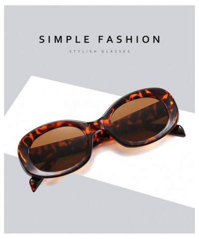 Retro Oval Frame Fashion Holiday Photo Decorative Sunglasses for Men and Women (Color : A, Size : 1) 1 E $14.33 Designer