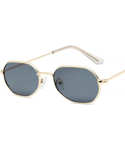 Polygon Frame Men and Women Metal Sunglasses Retro Fashion Decorative Sunglasses (Color : 4, Size : 1) 1 1 $12.01 Sport