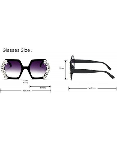 Y2K bling sunglasses women 2023 Vintage Square Luxury Diamond Eyeglasses Gradient Lens Shades For Female Gary $10.65 Square