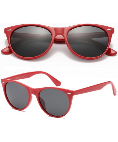 Polarized Sunglasses for Women Retro Classic Cateye Sunglasses for Women, UV Protection for Driving & Fishing Christmas Red |...