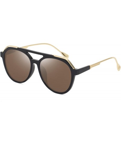 Retro Men and Women Street Sunglasses Outdoor Sun Shading Beach (Color : C, Size : Medium) Medium B $16.50 Designer