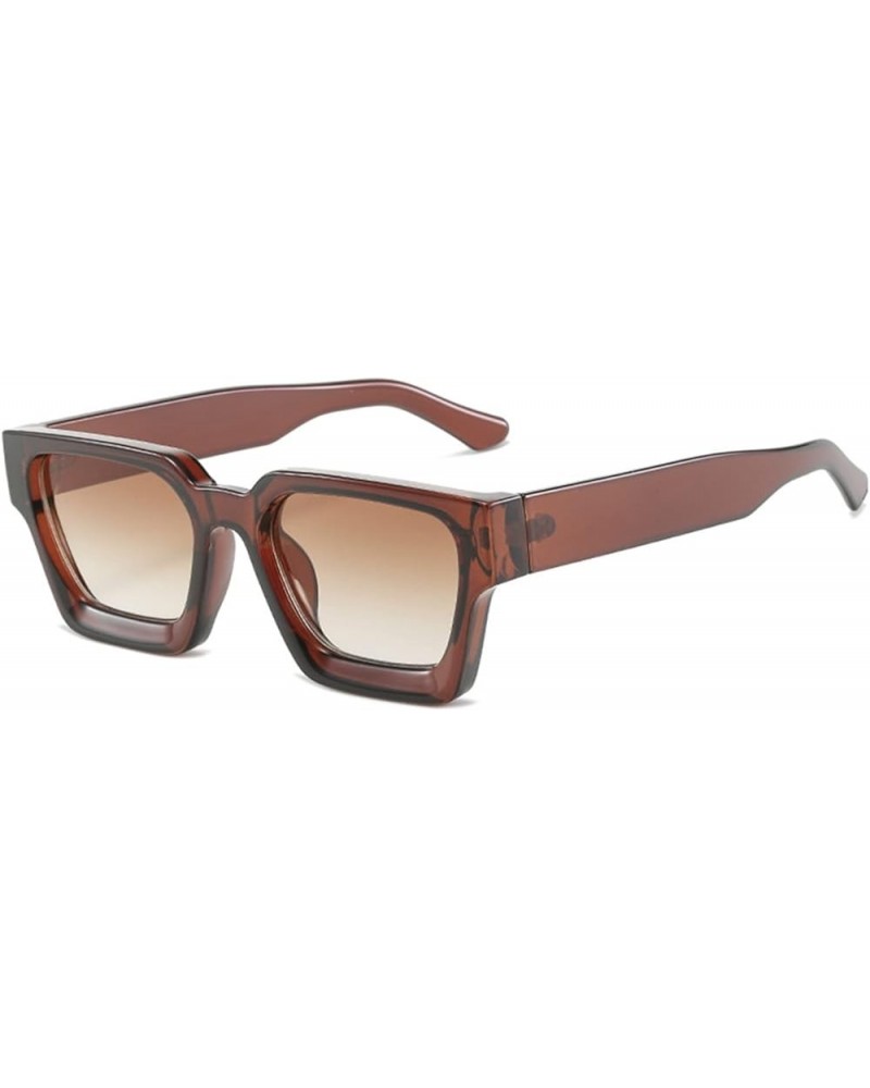 Square Frame Large Frame Men and Women Sunglasses Outdoor Sun Shading (Color : A, Size : Medium) Medium C $15.68 Designer