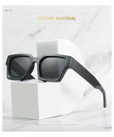 Square Frame Large Frame Men and Women Sunglasses Outdoor Sun Shading (Color : A, Size : Medium) Medium C $15.68 Designer