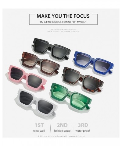 Square Frame Large Frame Men and Women Sunglasses Outdoor Sun Shading (Color : A, Size : Medium) Medium C $15.68 Designer