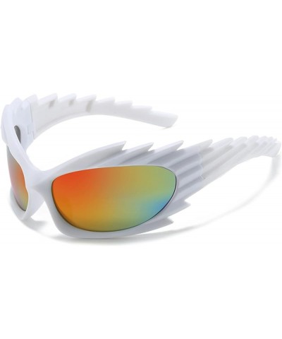 Wacky Riding Punk Sports Men and Women Fashion Trend Sunglasses (Color : F, Size : 1) 1 H $17.13 Sport