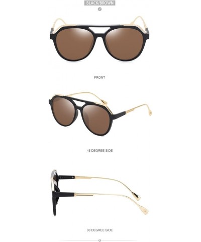 Retro Men and Women Street Sunglasses Outdoor Sun Shading Beach (Color : C, Size : Medium) Medium B $16.50 Designer