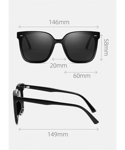 Square Frame Retro Fashion Large Frame Men and Women Outdoor Vacation Decorative Sunglasses (Color : E, Size : 1) 1 E $19.55 ...