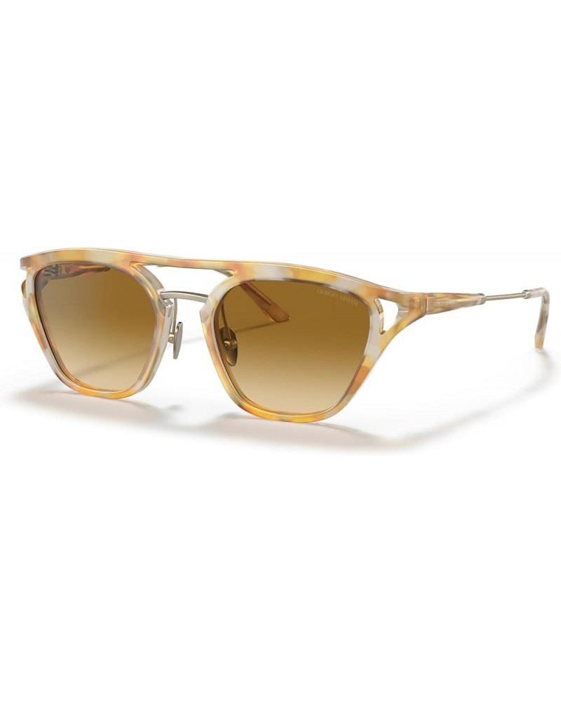 Man Sunglasses Black Frame, Dark Brown Lenses, 51MM Yellow Tortoise $72.10 Rectangular