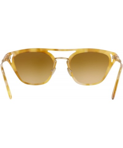 Man Sunglasses Black Frame, Dark Brown Lenses, 51MM Yellow Tortoise $72.10 Rectangular