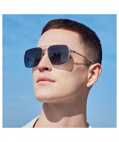 Polarized Men's Sunglasses Business Casual Large Frame Outdoor Driving Glasses (Color : A, Size : Medium) Medium B $29.13 Des...