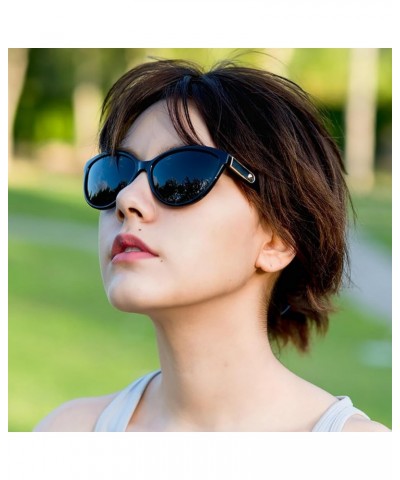 Women's Polarized Sunglasses Cat Eye Simple Sunglasses UV400 Protective Glasses A $15.47 Sport