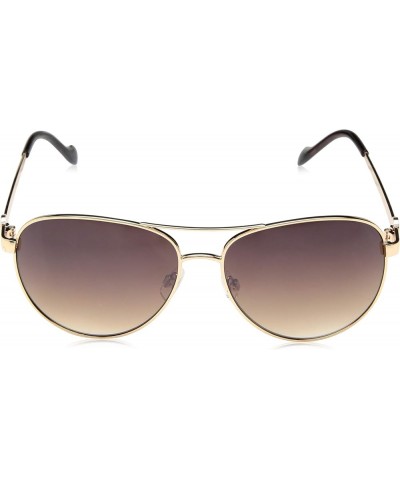 Women's J5596 Stylish Metal Aviator Pilot Sunglasses with Uv400 Protection. Glam Gifts for Her, 60 Mm Gold $16.12 Aviator