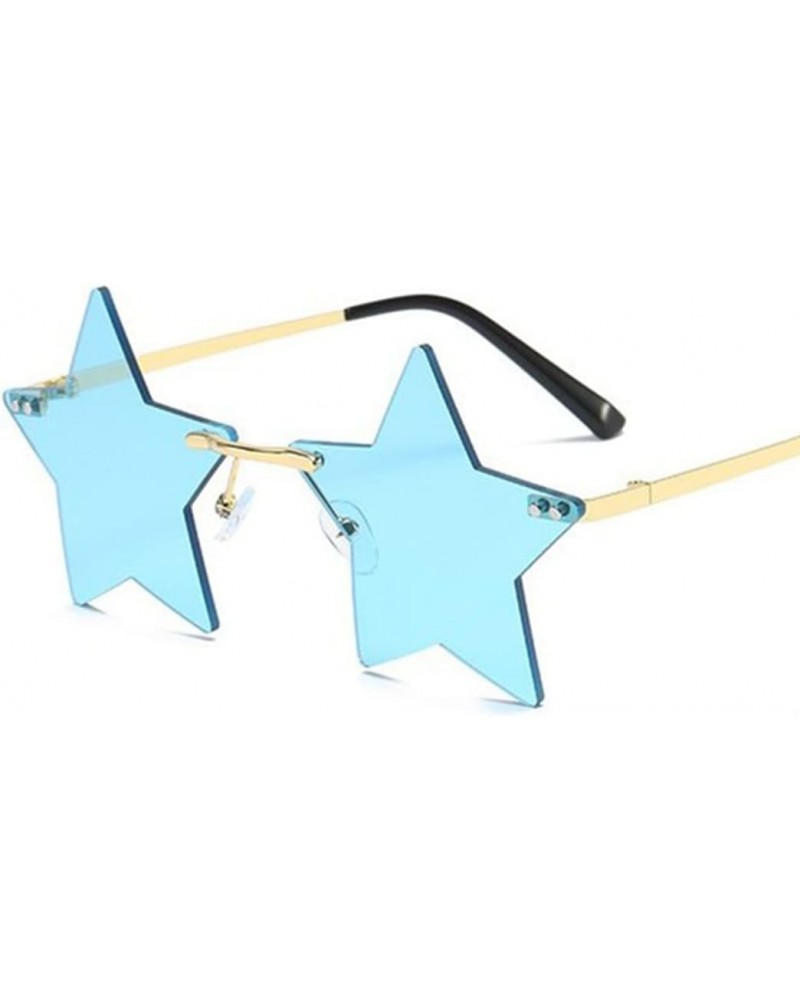 Women Party Glasses Star Sunglasses Outdoor Fashion Eyewear Club Accessory (Blue) $5.82 Star