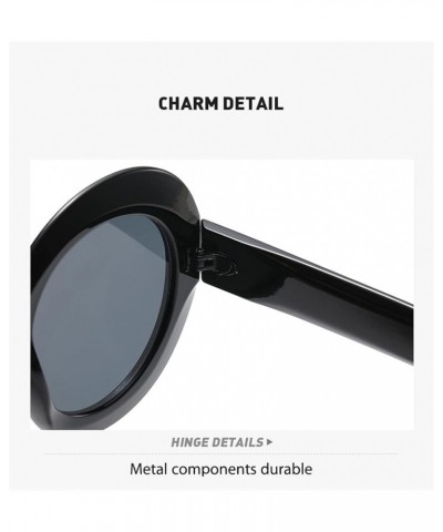 Retro Round Fashion Man Woman Sunglasses Outdoor Photo Decoration Trendy Sunglasses Gift A $15.10 Designer