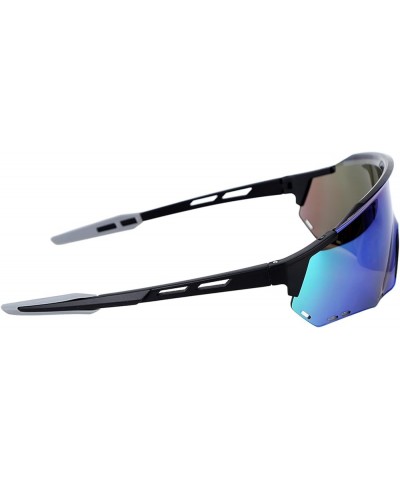 Polarized Sports Glasses, Wind Proof Lightweight Photochromic Sports Sunglasses Clear View for Fishing Black Green $13.94 Des...