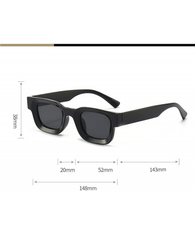 Retro Men and Women Hip-hop Fashion Sunglasses Outdoor Vacation Beach Decorative Sunglasses (Color : Medium, Size : 1) 1 H $1...